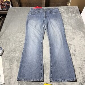 VTG Y2K Duplex Lightwash Midrise Flare Pants Size 12P (32x28)‎ Rave